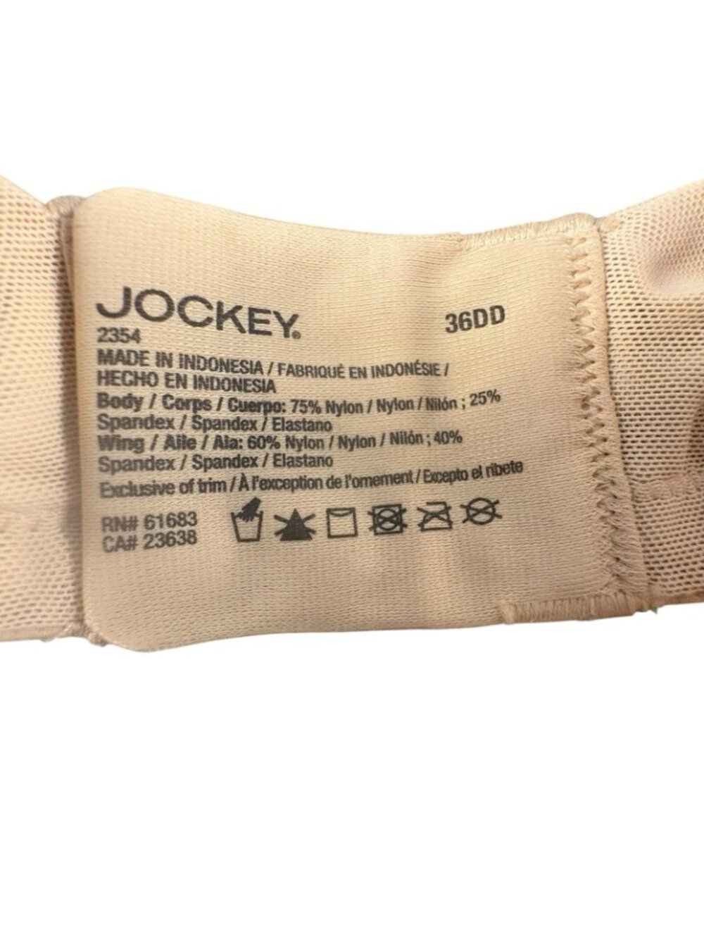 Jockey Smooth & Sleek Microfiber T-Shirt Bra Lot 2 Black Beige 36DD NWT - Picture 11 of 14
